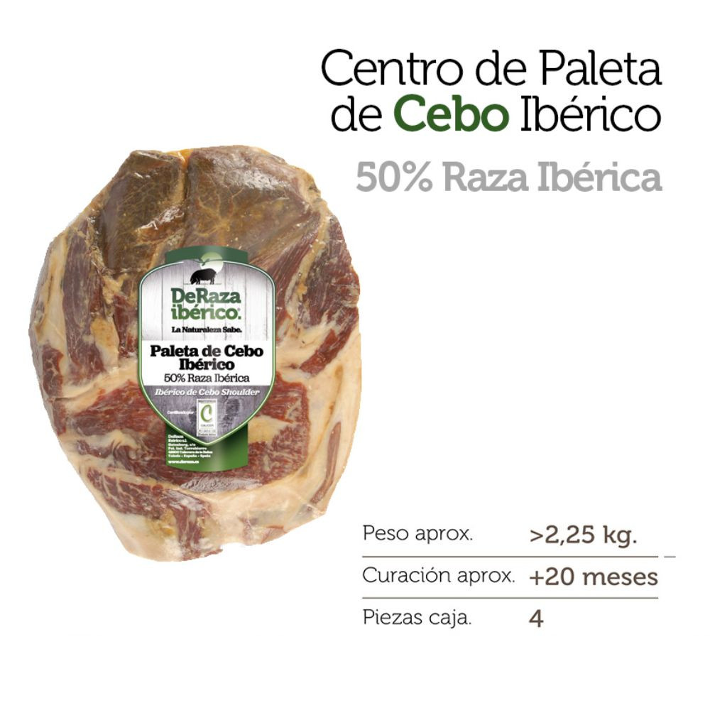 Centro de paleta de cebo ibérica-image